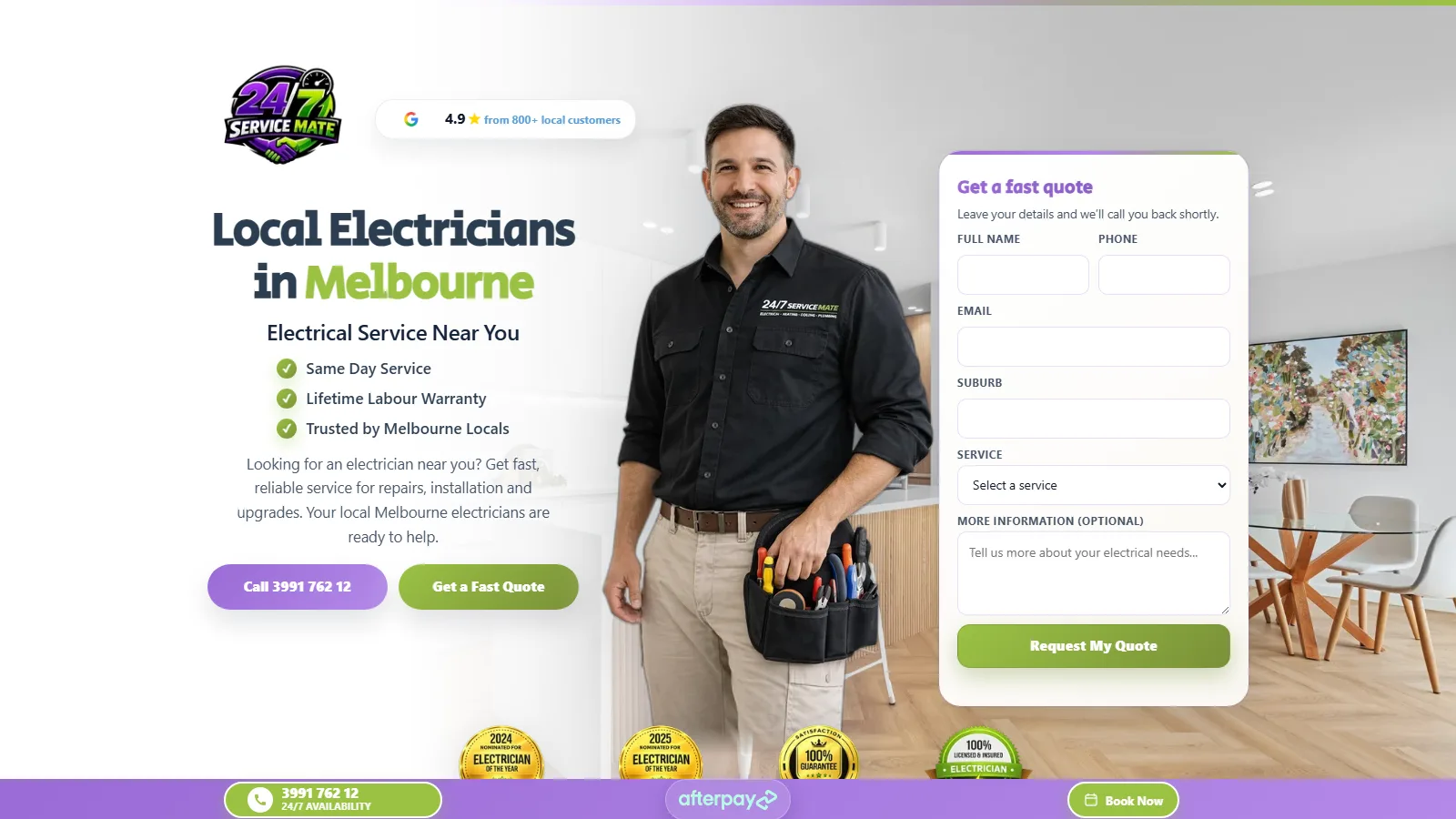 High-converting web experience